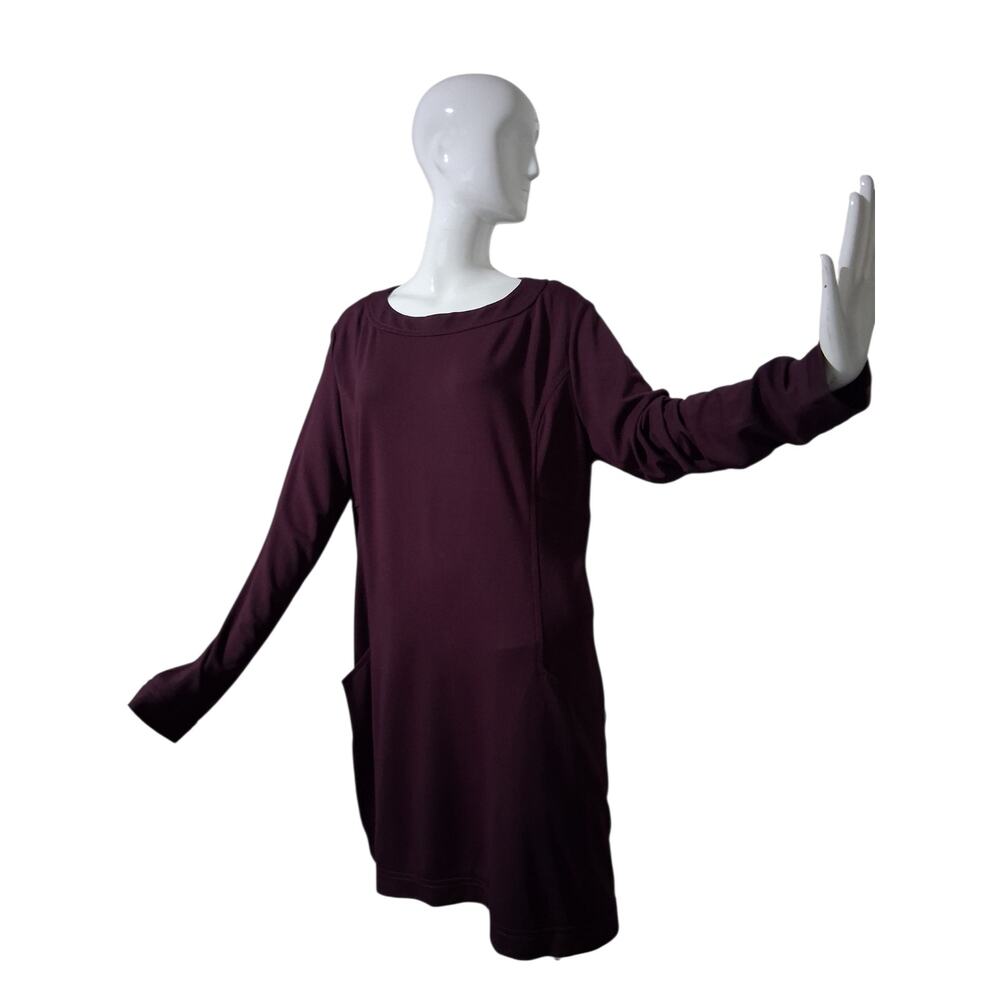 EQL by Kerrits Women's size 1X Burgundy‎ Career Casual Forever Tunic Fall Dress